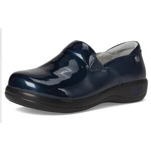 Alegria Womens Keli Clogs EU 40 US 10 Navy Blue Slip Resistant Slip On EUC